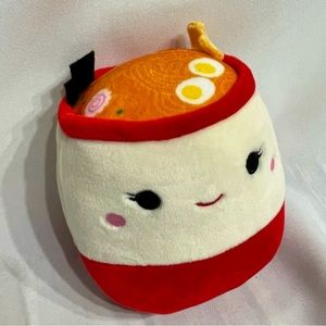 Original Squishmallows 5" Plush Squishy Toy Animal Raisy the Ramen Bowl GUC